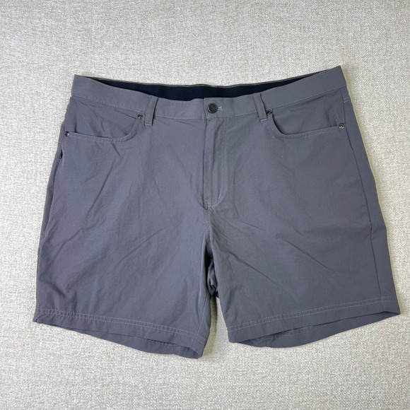 01.Algo Other - 01.ALGO Performance Shorts Mens 38 Charcoal Grey Stretch Hiking Golf